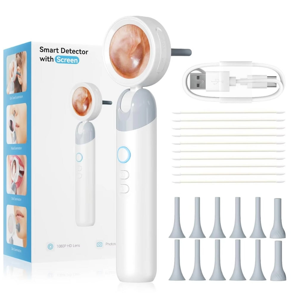 Portable 1080P Ear Scope with 12 Replaceable Tips